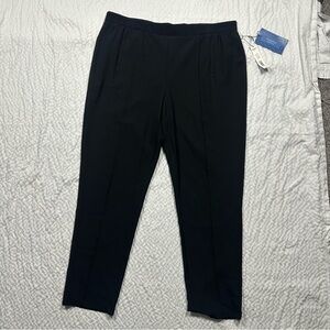 NWT Simply Vera Vera Wang Black Pleated Dress Pants Women's L